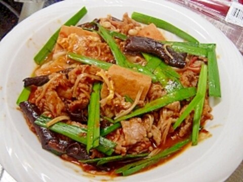 豚こまと高野豆腐の韓国風トマト炒め